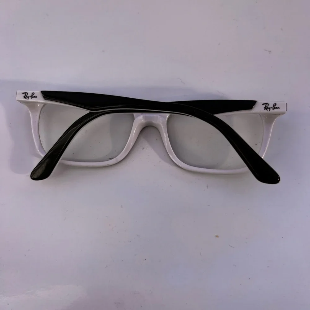 Ray-Ban Black and White Eyeglasses RB1592 3579 OPTICS KIDS